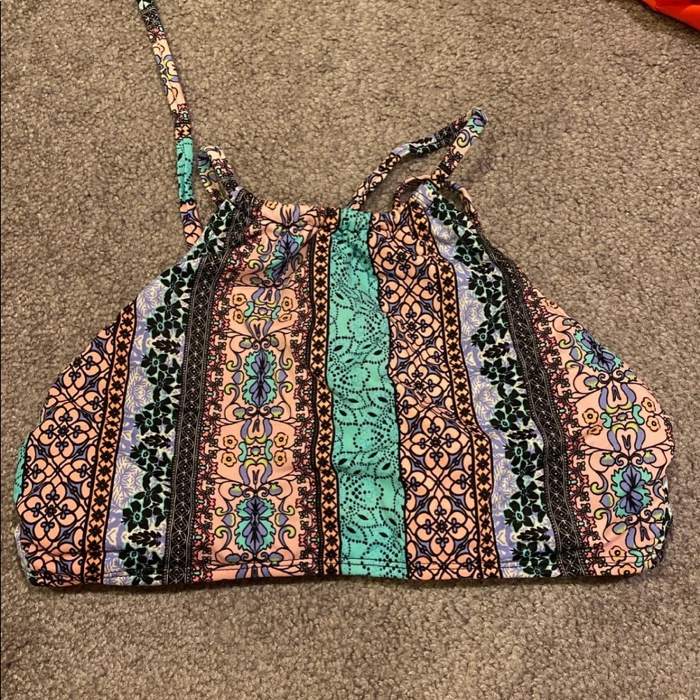 high neck bikini top